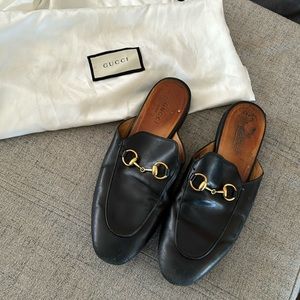 GUCCI Women’s Princetown Leather Slippers